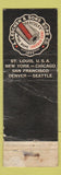 Matchbook Cover - Leschen Wire Rope St Louis MO WEAR