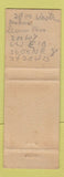 Matchbook Cover - Crestview Motel Out Wickenburg Way AZ WEAR
