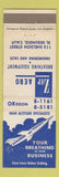 Matchbook Cover - Zep Aero Breathing Equipment aircraft El Segundo CA
