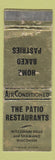 Matchbook Cover - Patio Restaurants Wisconsin Dells Shawano WI WEAR