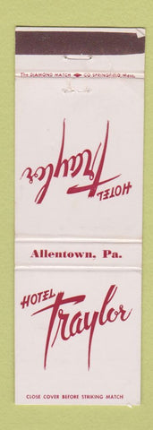 Matchbook Cover - Hotel Traylor Allentown PA