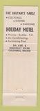 Matchbook Cover - Sultan's Table Holiday Motel Caldwell ID