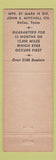 Matchbook Cover - Mark IV Air Conditioning Pacific Auto San Francisco CA