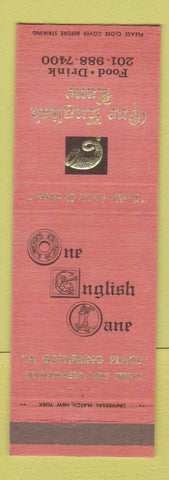 Matchbook Cover - One English Lane Restaurant Wanamassa NJ