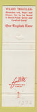 Matchbook Cover - One English Lane Restaurant Wanamassa NJ