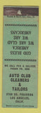Matchbook Cover - Auto Club Cleaners Tailors Los Angeles CA WEAR