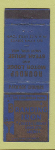Matchbook Cover - Branding Iron Restaurant Show Low AZ WEAR