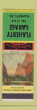 Matchbook Cover - Flaherty Garage KY SAMPLE