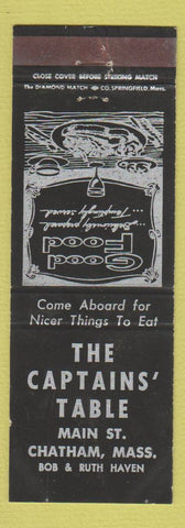 Matchbook Cover - The Captains' Table Chatham MA