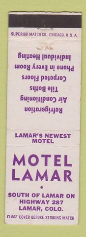 Matchbook Cover - Motel Lamar Colorado