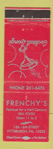 Matchbook Cover - Frency's Restaurant Pittsburgh PA