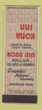 Matchbook Cover - Kona Inn Kailua Hawaii SAMPLE