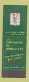Matchbook Cover - La Compagnie de Bruxelles Brussels Belgium