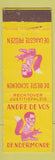 Matchbook Cover - De Laagste Pruzen Andre De Vos Belgium