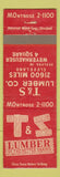Matchbook Cover - T&S Lumber Cleveland OH