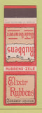 Matchbook Cover - Elixir Rubbens Liquor Belgium