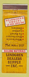 Matchbook Cover - Lundgren Dealers Supply Lumber Tacoma WA