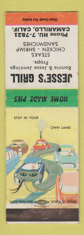 Matchbook Cover - Jesse's Grill Camarillo CA