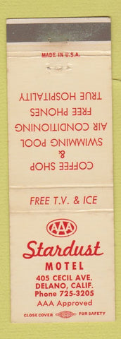 Matchbook Cover - Stardust Motel Delano CA