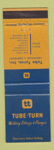 Matchbook Cover - Tube Turn Welding Fittings Flanges Louisville KY