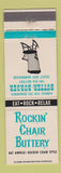 Matchbook Cover Rockin Chair Buttery Hamburgers New York City Detroit Albany NY