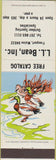 Matchbook Cover - LL Bean Inc Freeport ME