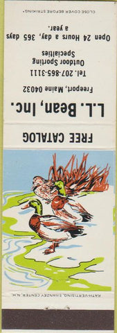 Matchbook Cover - LL Bean Inc Freeport ME