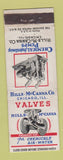 Matchbook Cover - Hills McCanna Valves Chicago IL