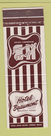 Matchbook Cover - Hotel Beaumont TX