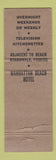 Matchbook Cover - Manhattan Beach Hotel Brooklyn NY WEAR