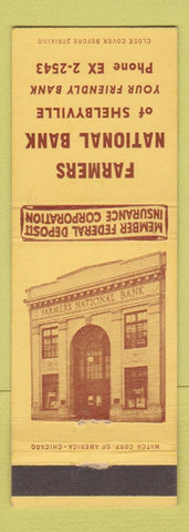 Matchbook Cover - Farmers NATional Bank Shelbyville IN