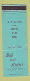 Matchbook Cover - Bob and Ruth's Pick'n Chicken Naples NY