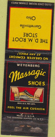 Matchbook Cover - Massagic Shoes Garrettsville OH