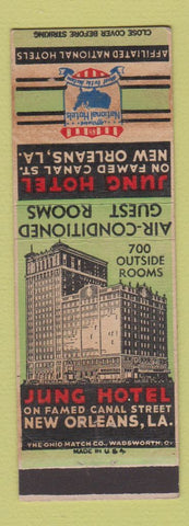 Matchbook Cover - Jung Hotel New Orleans LA