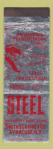 Matchbook Cover - Smith & Caffrey Steel Syracuse NY WEAR