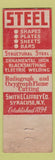 Matchbook Cover - Smith & Caffrey Steel Syracuse NY WEAR