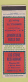 Matchbook Cover - Log Stove Restaurant Kuhnsville PA