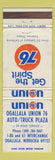 Matchbook Cover - Union 76 oil gas Ogallala NE WEAR