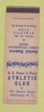 Matchbook Cover - SS Peter & Paul Athletic Club Buffalo NY