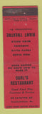 Matchbook Cover - Carl's Restaurant Conshohocken PA WEAR