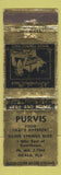 Matchbook Cover - Purvis Restaurant Ocala FL WEAR
