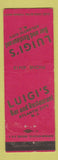 Matchbook Cover - Luigi's Bar Restaurant Atlantic City NJ