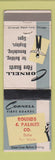 Matchbook Cover - Cornell Fibre Boards Rounds Palmer Dallas Fort Worth TX