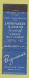 Matchbook Cover - Bozeman's Court Restaurant Nashville TN WEAR
