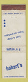 Matchbook Cover - Hobart's Buffalo NY WEAR