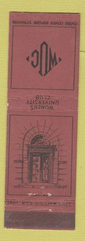 Matchbook Cover - Women's University Club