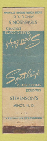 Matchbook Cover - Sport Leigh Women's Clothes Minot ND WEAR