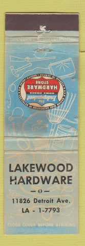 Matchbook Cover - Lakewood Hardware STAINED