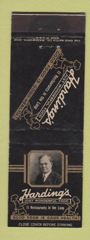 Matchbook Cover - Harding's Restaurants Chicago IL