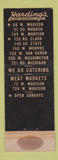 Matchbook Cover - Harding's Restaurants Chicago IL